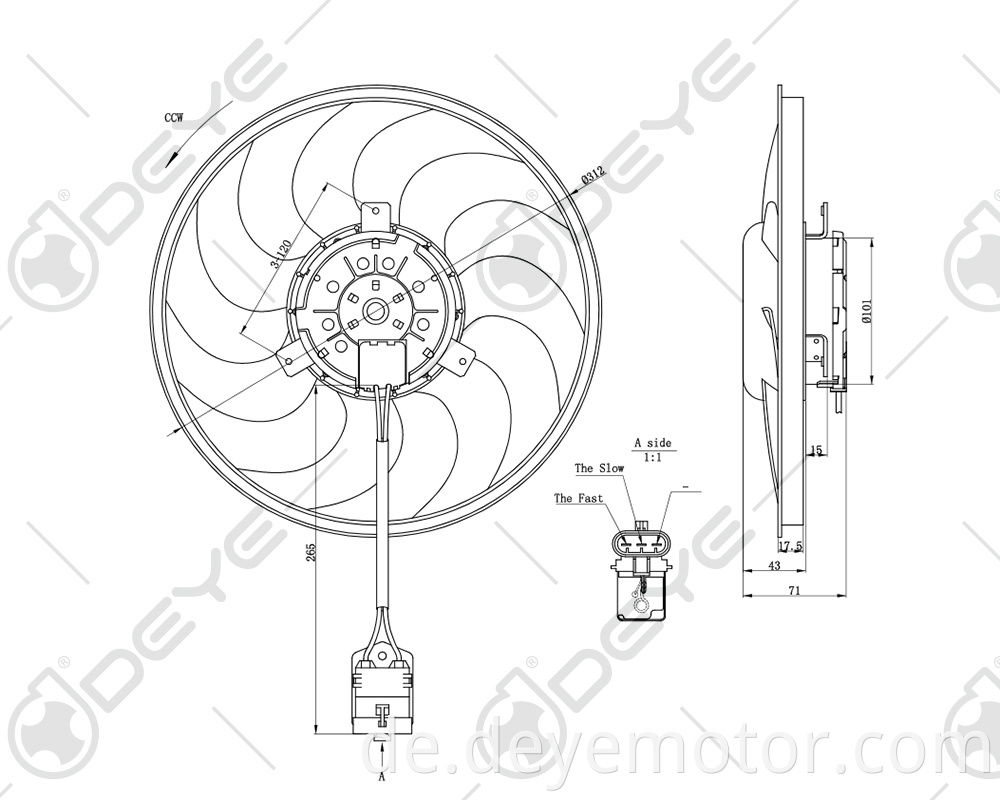 1341348 24431830 DC 12V Kühlerlüfter für OPEL ASTRA ZAFIRA VAUXHALL ZAFIRA ASTRA